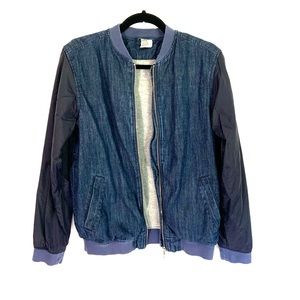 H&M Youth Denim Bomber Jacket